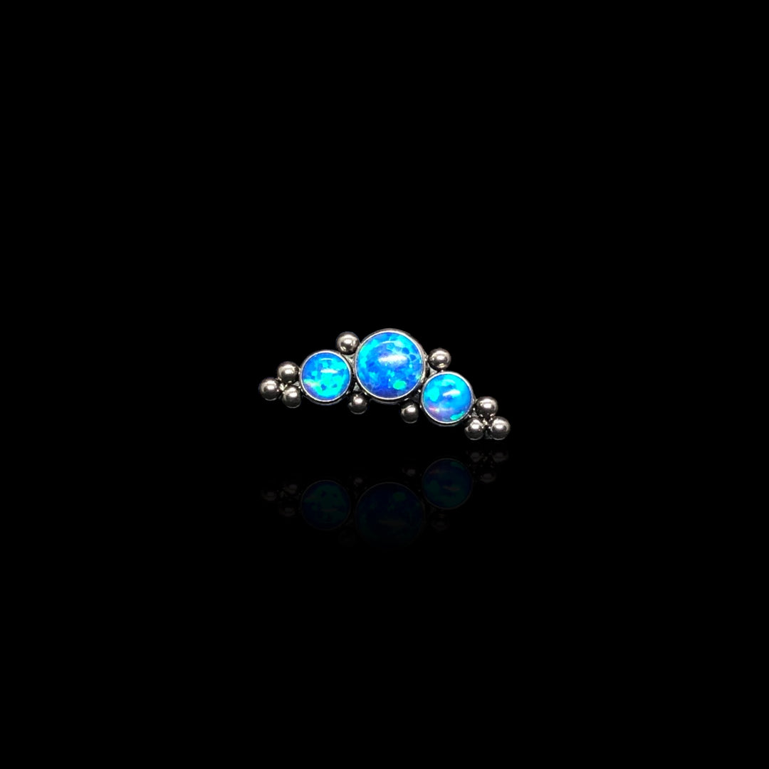 Cluster "50 Shades of Blue" Opal