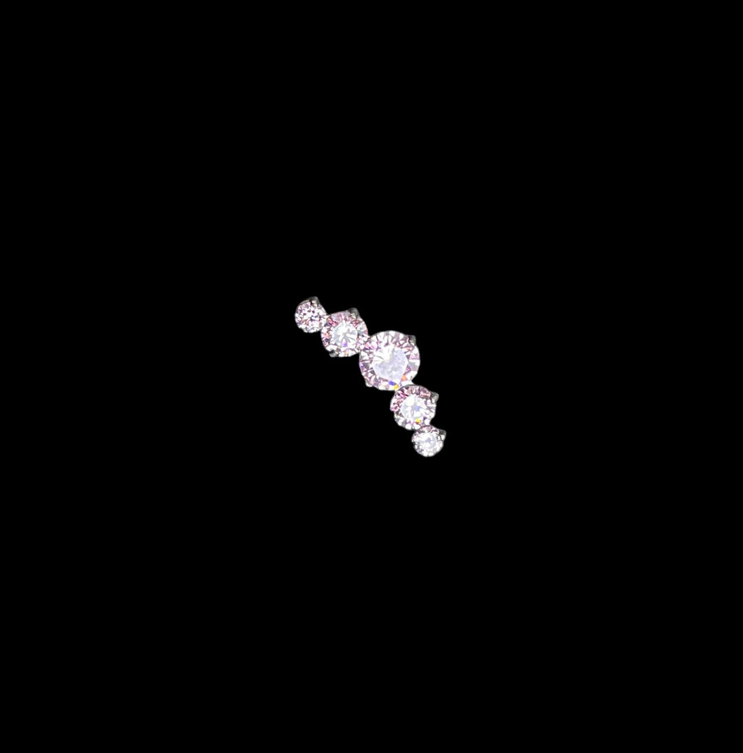 Cluster " Simple Swarovski" Blush