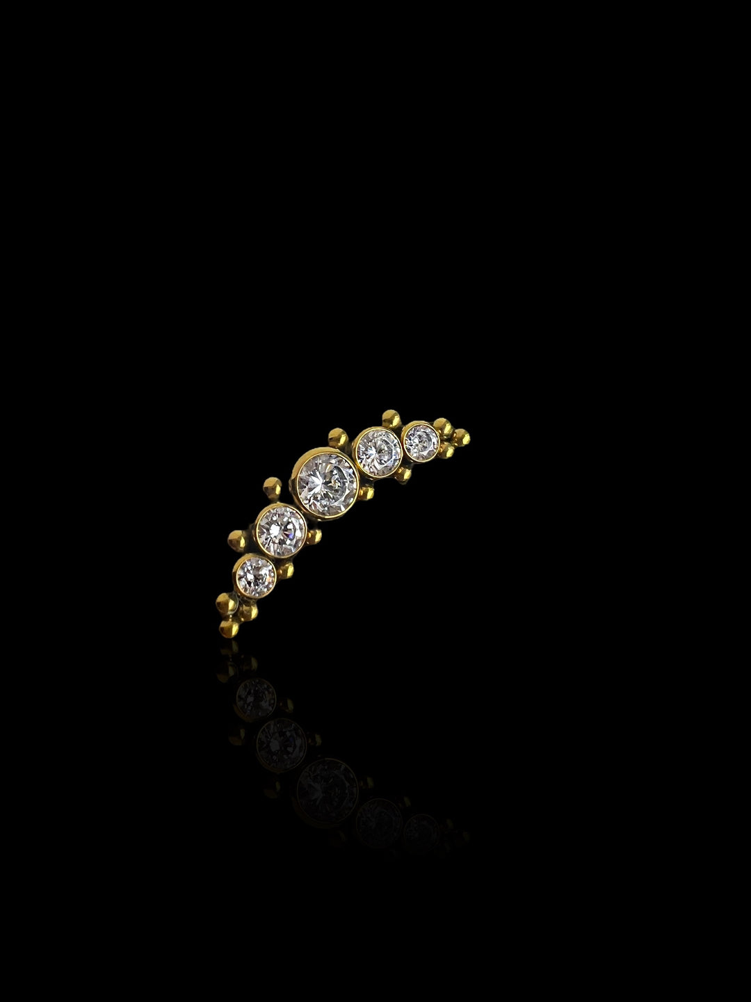 Cluster "Swarovski" Gold