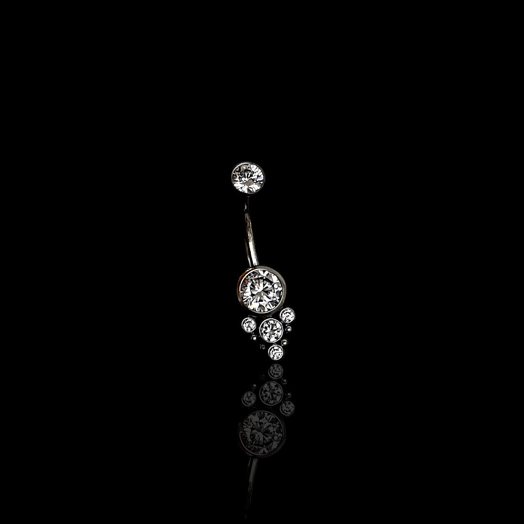 Bauchnabelpiercing "Frozen"