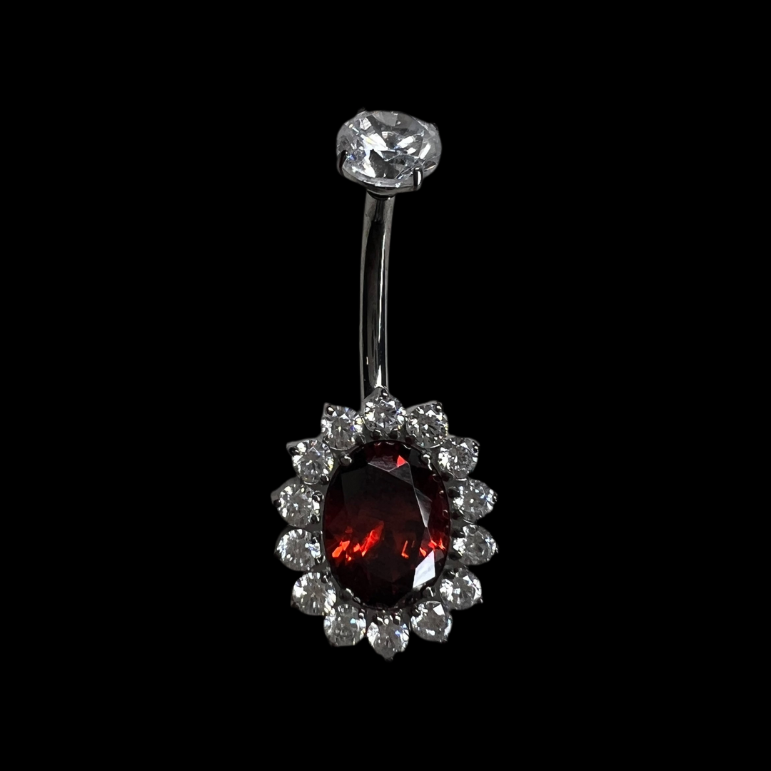 Bauchnabelpiercing "Diva" Oval