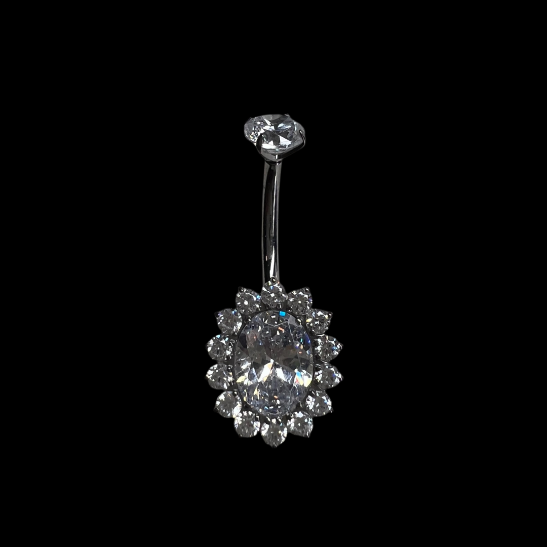 Bauchnabelpiercing "Diva" Oval