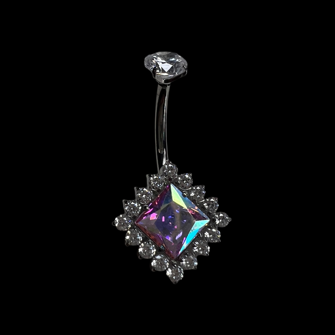 Bauchnabelpiercing "Diva" Eckig