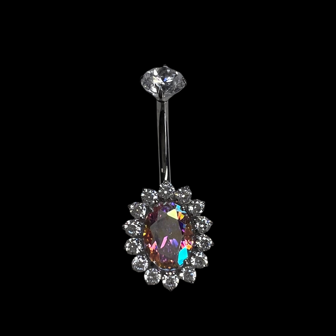 Bauchnabelpiercing "Diva" Oval