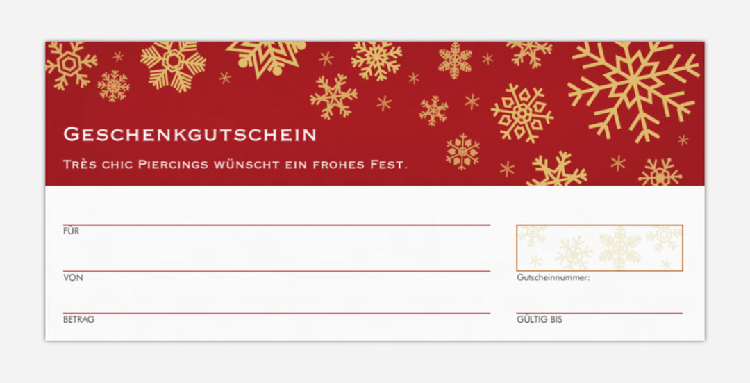 Geschenkgutschein XMAS-Design (Postversand)