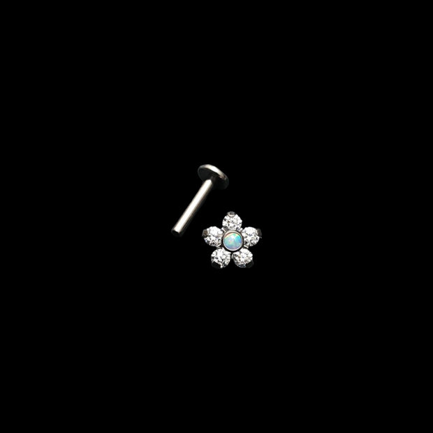 Aufsatz "Swarovski Flower" Opal