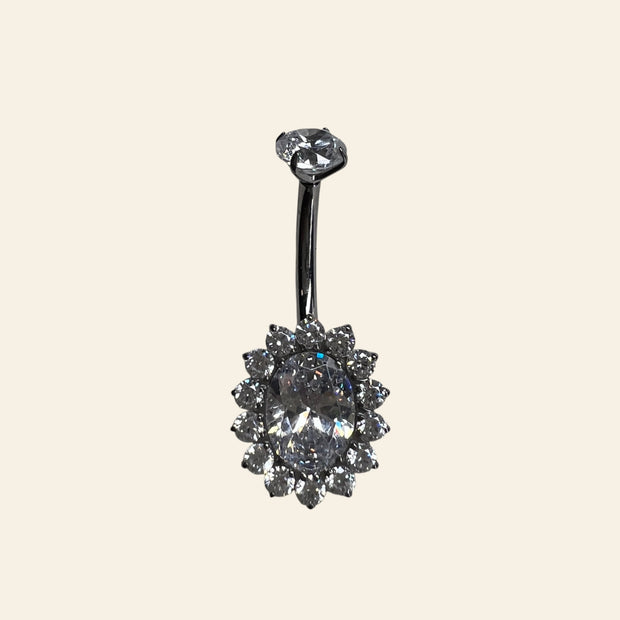 Bauchnabelpiercing "Diva" Oval