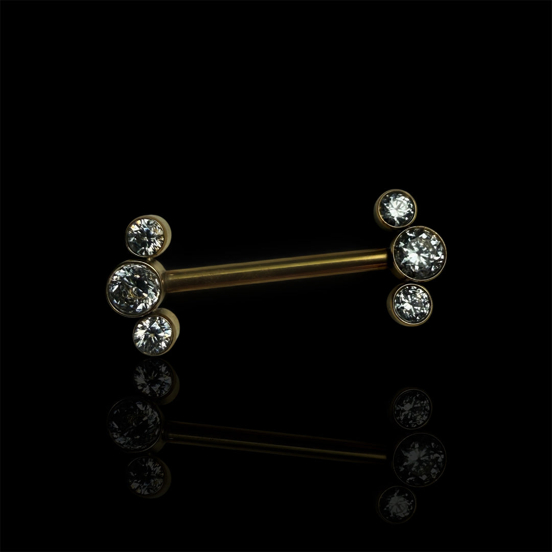 Brustwarzenpiercing "Trois"