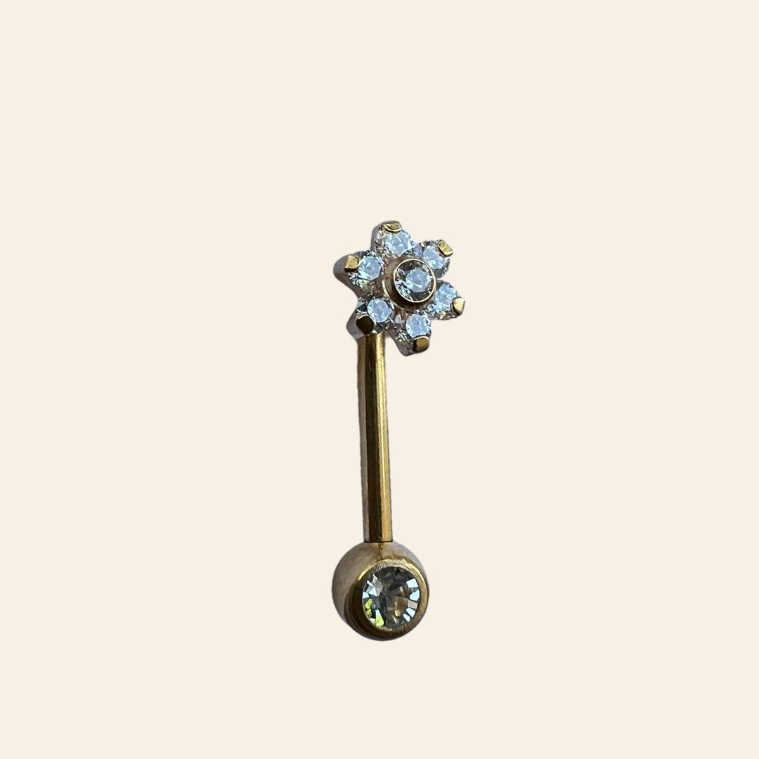 Christina-Piercing "Swarovski-Flower"