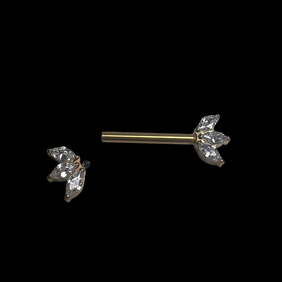 Brustwarzenpiercing"Marquise”