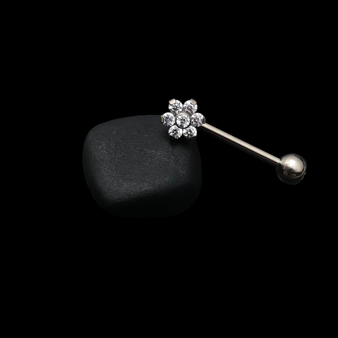 Christina-Piercing "Swarovski-Flower"