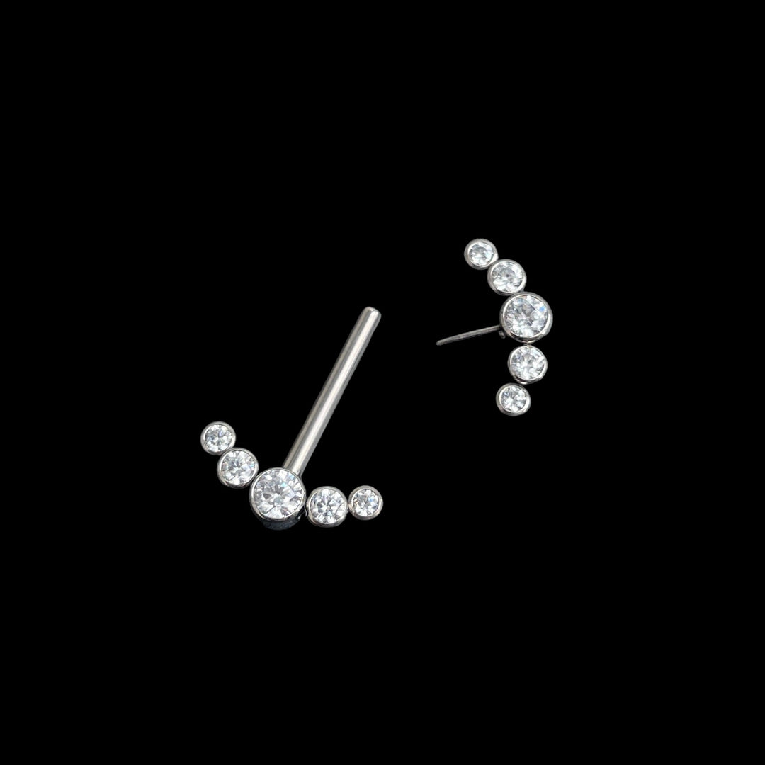 Brustwarzenpiercing "Royal" Gewindelos