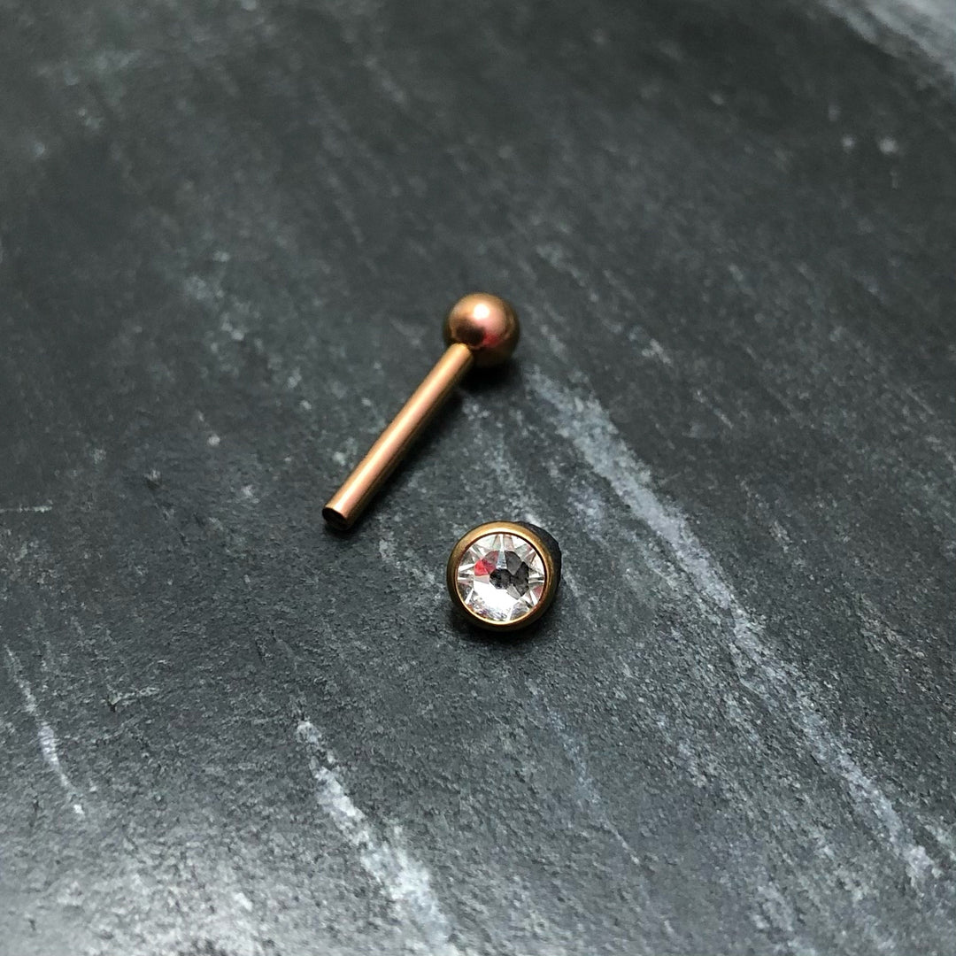 Barbell "Swarovski" Flach