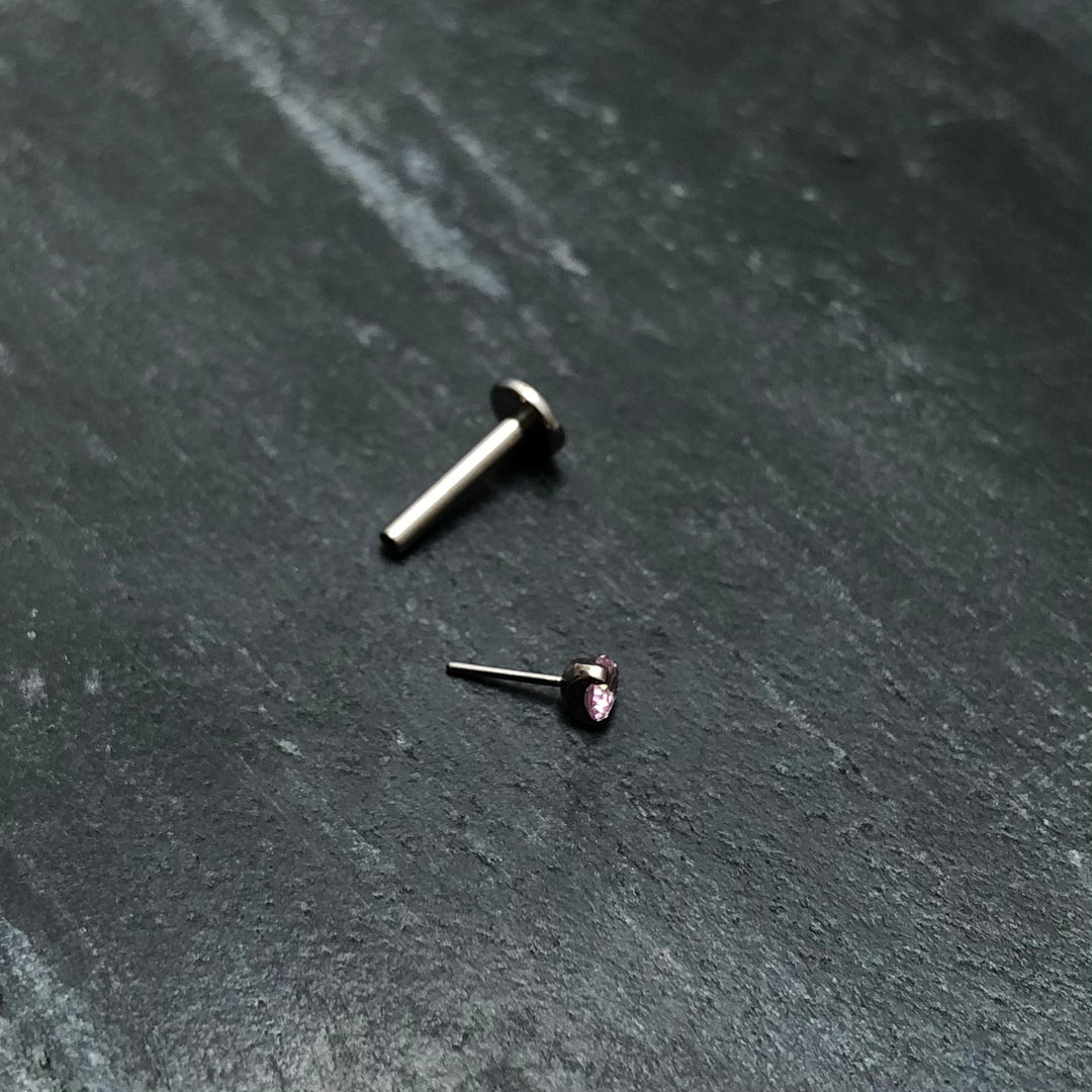 Aufsatz "Swarovski" Gewindelos Blush