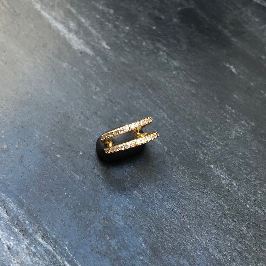 Earcuff "Double Pavé"